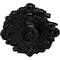 Ekena Millwork Strasbourg Ceiling Medallion, Hand-Painted Jet Black, 30 1/2"W x 20"H x 1 1/2"P CM30SGBLF - alternate 3